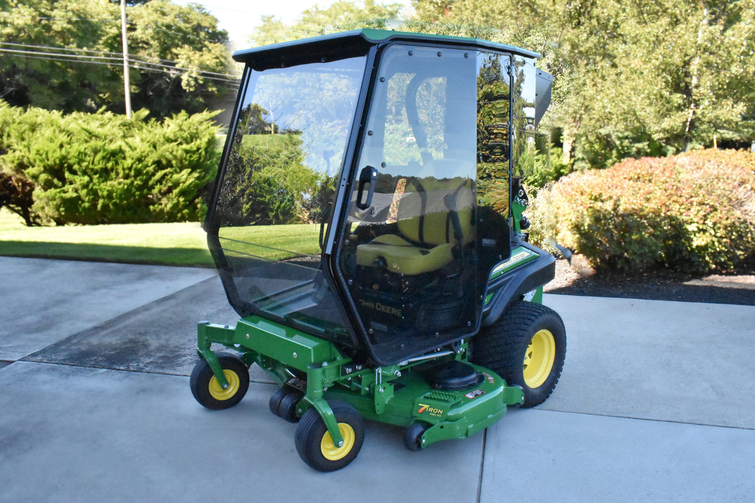 Expanded Premium Air Conditioned Cab line with John Deere Ztrack Z970R Zero Turn Mower Curtis Industries